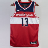22-23 Wizards POOLE #13 Red Top Quality Hot Pressing NBA Jersey