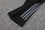 24-25 AD Black Half Pull Tracksuit