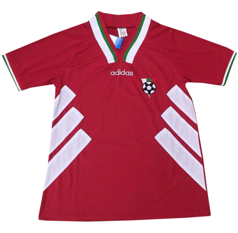 1994 Bulgaria Away Red Retro Soccer Jersey
