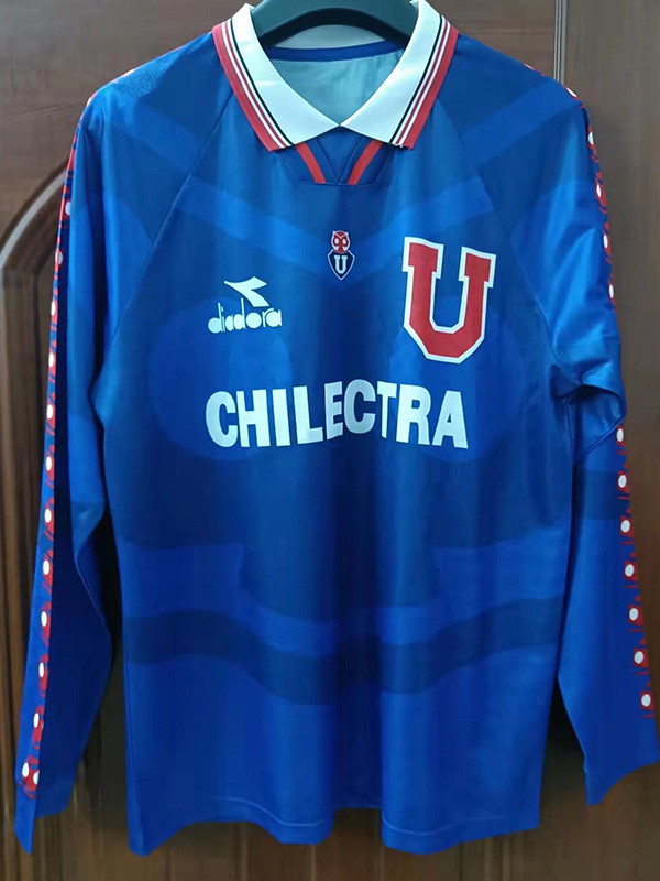 1996 Universidad De Chile Home Long Sleeve Retro Soccer Jersey