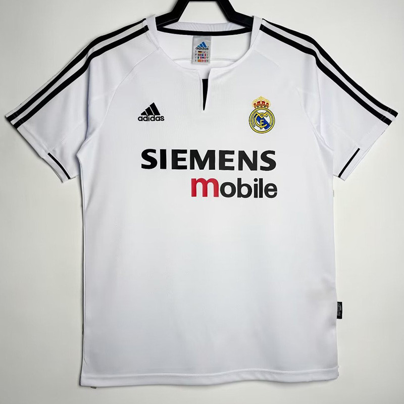 2003-2004 Real Madrid Home Retro Soccer Jersey