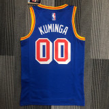 Warriors KUMINGA #00 Blue 75th Anniversary Retro NBA Jersey