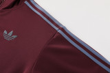 2024 AD Jujube Red Jacket Tracksuit #AJ19