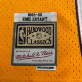 2000 LAKERS BRYANT #8 Yellow Retro Top Quality Hot Pressing NBA Jersey(V领)