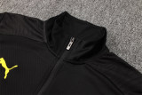 Mens Borussia Dortmund Jacket + Pants Training Suit Black 2024/25