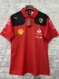 2023 F1 Ferrari #55 Polo Red Racing Suit(有领55号)