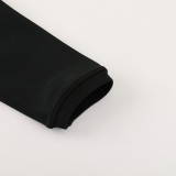 2024 AD Black Jacket Tracksuit #AJ18