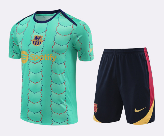 24-25 Mens  Barcelona  Lake Blue Training Short Suit