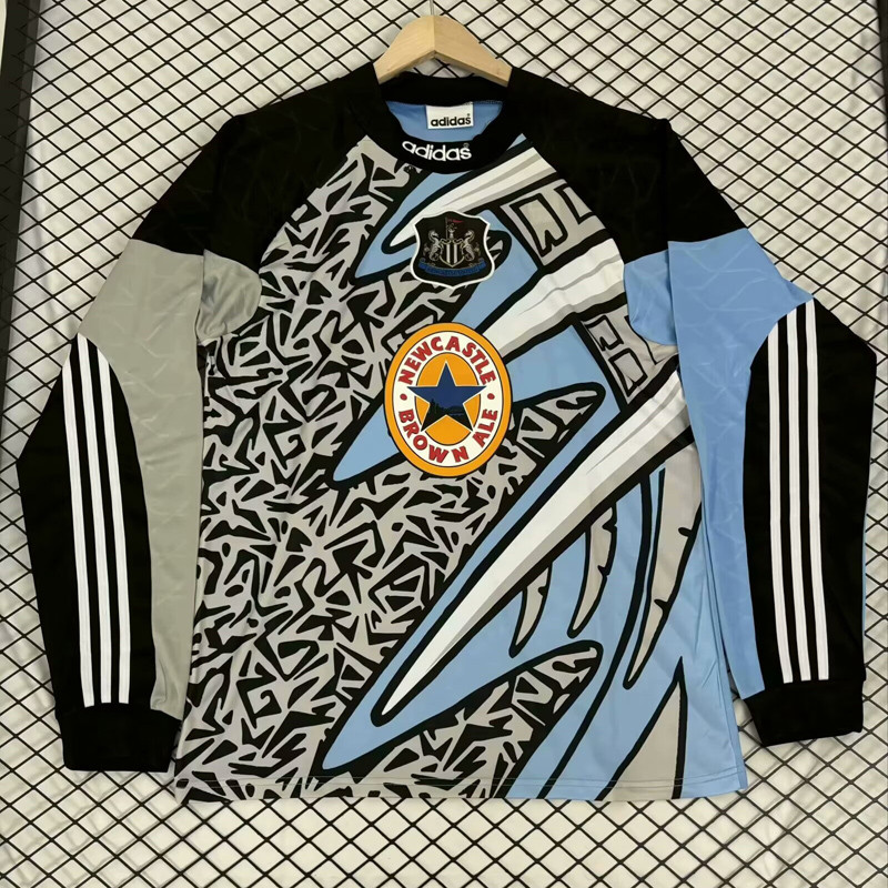 1995-1996 Newcastle Blue GoalKeeper Long Sleeve Retro Soccer Jersey