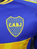 24-25 Boca Juniors Home Long Sleeve Player Version Soccer Jersey