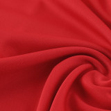 2024 AD Red Kids Half Pull Tracksuit