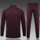 Kids Bayern Munich Jacket + Pants Training Suit Burgundy 2024/25