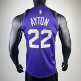 2017-18 SUNS AYTON #22 Royal Blue City Edition Top Quality Hot Pressing NBA Jersey