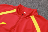 2024 JOM Red Half Pull Tracksuit