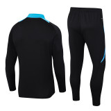 24-25 Argentina Black Half Pull Tracksuit