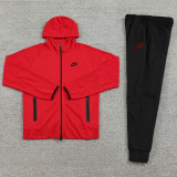 2024 NK Red Hoodie Jacket Tracksuit #NM07