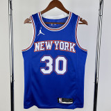 21-22 KNICKS RANDLE #30 Blue Top Quality Hot Pressing NBA Jersey (Trapeze Edition)