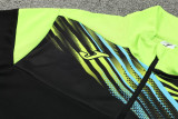2024 JOM Black Green Half Pull Tracksuit