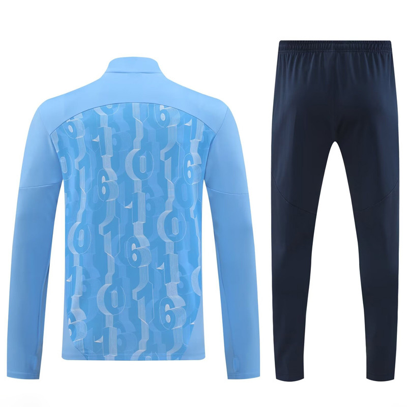 24-25 Man City Light blue Half Pull Tracksuit