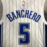 Magic BANCHERO #2 White Top Quality Hot Pressing NBA Jersey