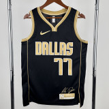 23-24 Dallas Mavericks DONCIC #30 Black Glory Edition Top Quality Hot Pressing NBA Jersey