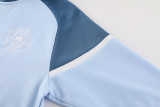 24-25 Man City Blue-Gray Hoodie Jacket Tracksuit #01