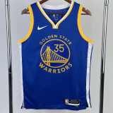22-23 WARRIORS DURANT #35 Blue Top Quality Hot Pressing NBA Jersey