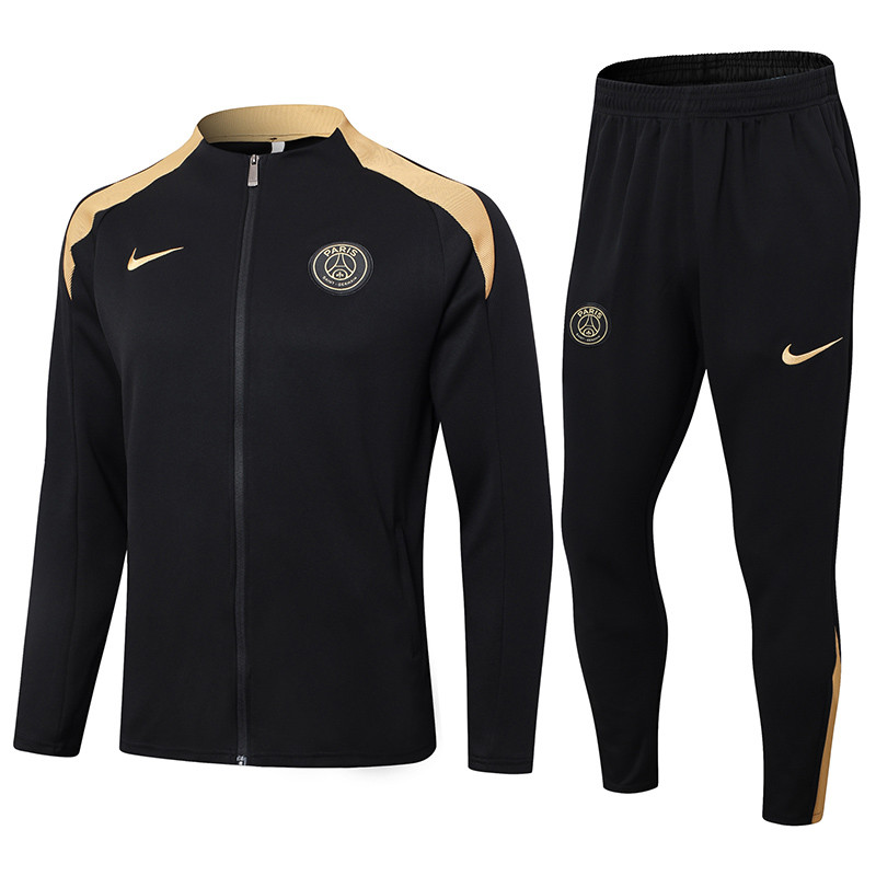 24-25 PSG Black Jacket Tracksuit