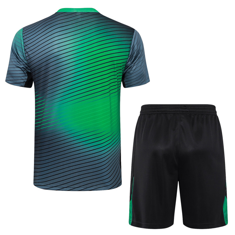 Mens Nigeria Short Training Suit Green 2024