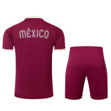 24-25 Mexico Jujube Red Training Short Suit