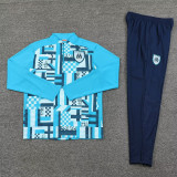 24-25 Marseille Light blue Half Pull Tracksuit