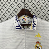 24-25  Real Madrid  White Double Sided Windbreaker