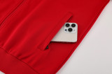 24-25 Man Utd Red Jacket Tracksuit #01