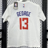 T171 Clippers GEORGE #13 White High Quality Casual T-Shirt