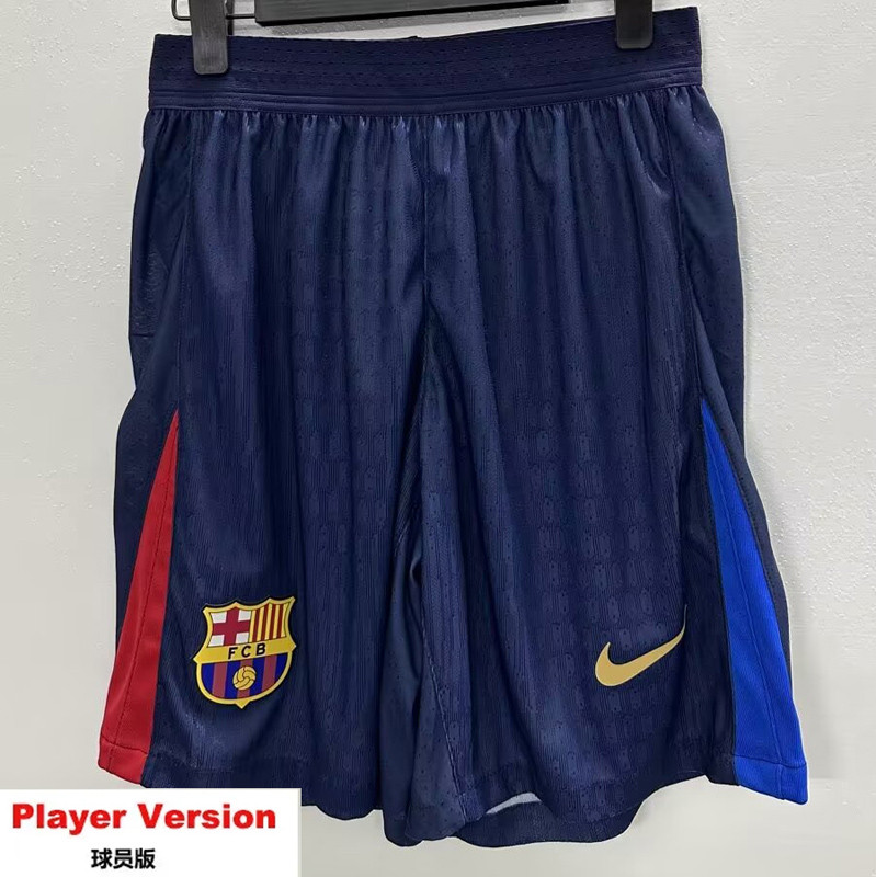 24-25 Mens Barcelona  Home Player Version Shorts Pants