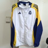 Mens Real Madrid All Weather Windrunner Jacket White 2024/25
