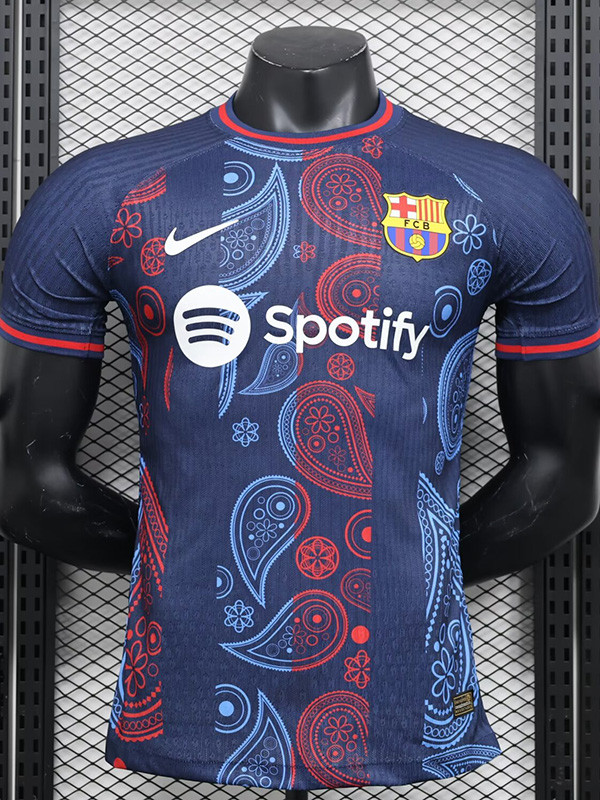 24-25  Mens Barcelona Royal blue Special Edition Palyer Version Training Shirts