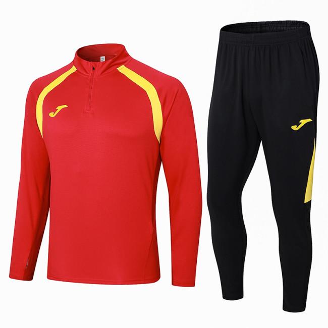 2024 JOM Red Half Pull Tracksuit
