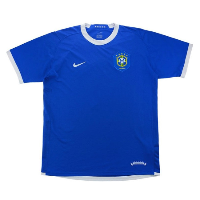 Mens Brazil Retro Away Jersey 2006