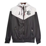 Mens Corinthians All Weather Windrunner Jacket White - Black 2024/25