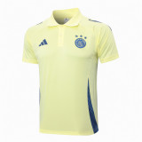 Mens Ajax Polo Shirt Yellow 2024/25