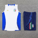 24-25 Italy White Tank top and shorts suit