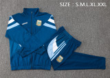 Mens Argentina Jacket + Pants Training Suit Blue 2024