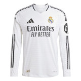 Mens Real Madrid Home Authentic Jersey Long Sleeve 2024/25 - Match