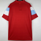 1990-1991 Napoli Away Red Retro Soccer Jersey