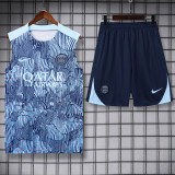 24-25 PSG Light blue Vest Short traning suit