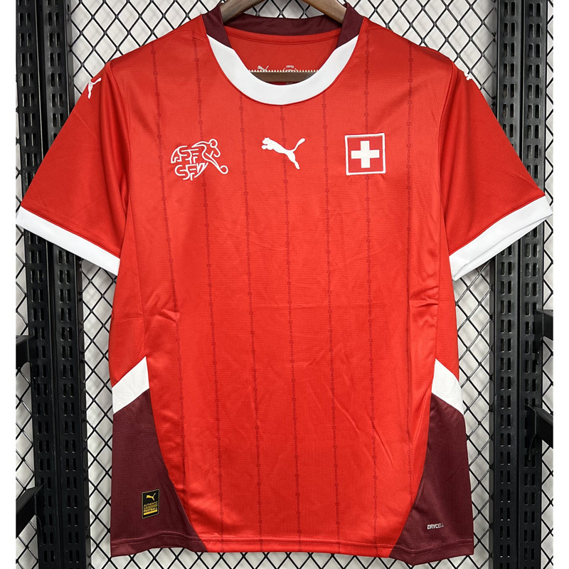 24-25 Switzerland Home Fans Soccer Jersey