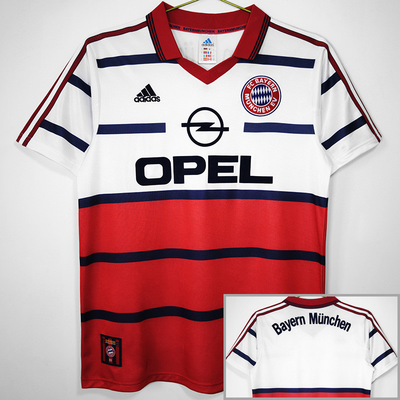 1998-2000 Bayern Away Retro Soccer Jersey