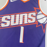 23-24 SUNS BOOKER #1 Purple Top Quality Hot Pressing NBA Jersey