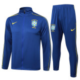 Mens Brazil Jacket + Pants Training Suit Blue 2025